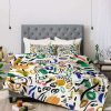 Comforter Bedding Sets * | Brand New Marta Barragan Camarasa Brushstrokes Art Comforter Set Deny Designs Multicolored