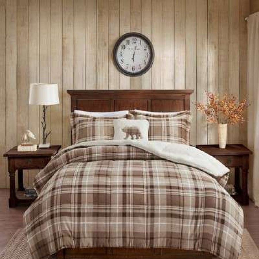 Comforter Bedding Sets * | Wholesale Woolrich Alton Plush To Sherpa Down Alternative Comforter Set