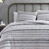 Duvet Cover Bedding Sets * | Coupon Wooster Stripe Duvet Cover Set City Scene Black