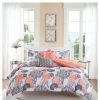 Comforter Bedding Sets * | Best Sale Intelligent Design Vera Floral Comforter Set Coral