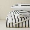 Duvet Cover Bedding Sets * | Promo Opalhouse Designed With Jungalow Dash Print Duvet Cover & Sham Set Opalhouse Designed With Jungalow Off-White/Black