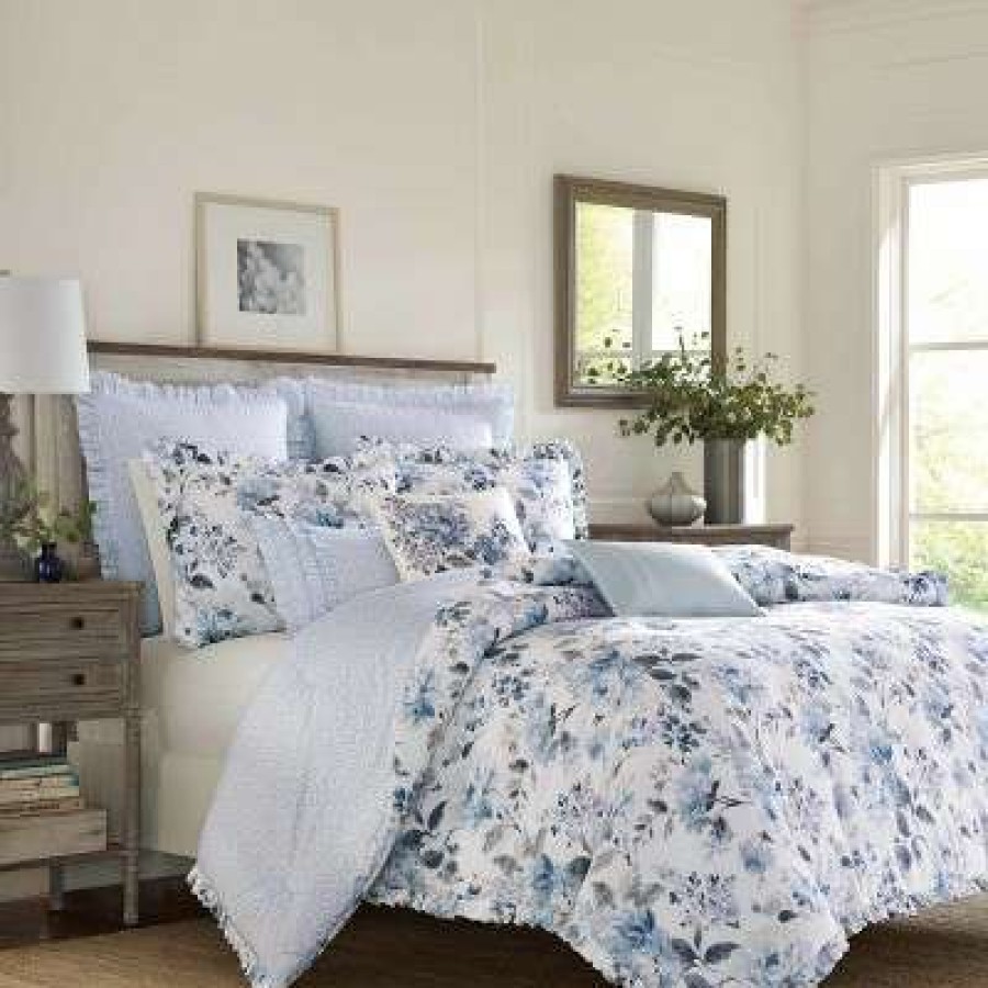 Bedding Collections * | Best Sale Laura Ashley Chloe Bedding Collection