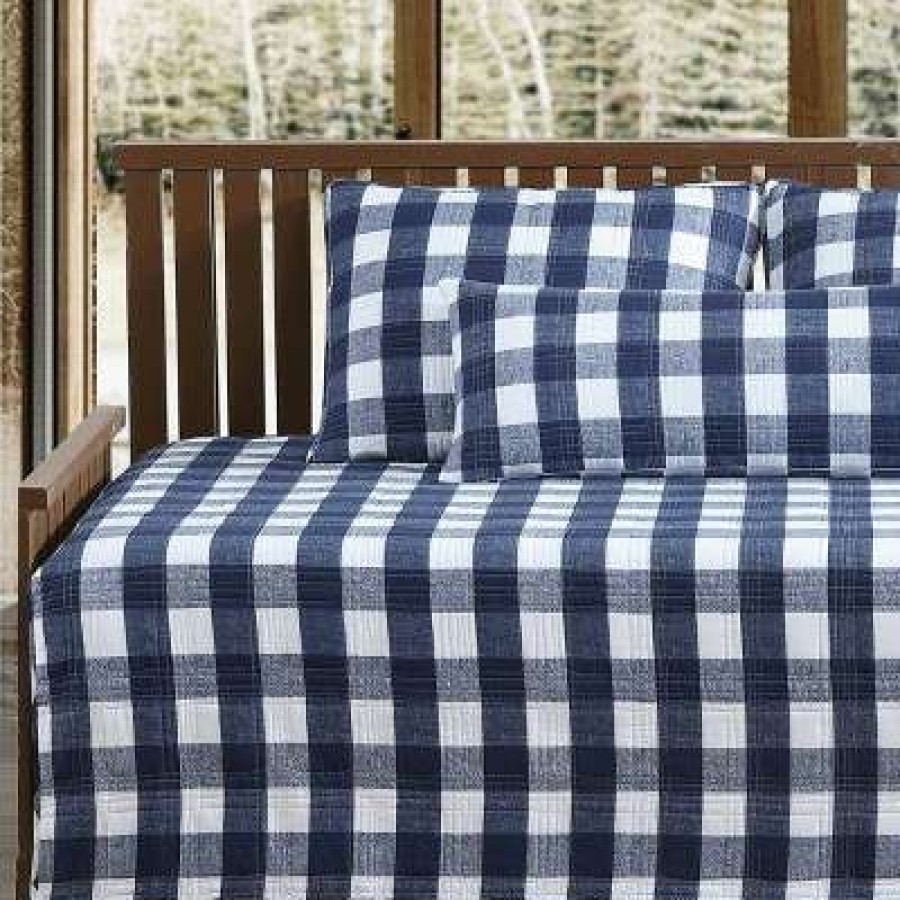 Quilt Bedding Sets * | Best Reviews Of Lakehouse Plaid Daybed Quilt Set Eddie Bauer