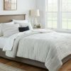 Comforter Bedding Sets * | Buy Brooklawn Space-Dyed Waffle Comforter Bedding Set Gray Threshold