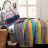 Quilt Bedding Sets * | Flash Sale Lush Decor Boho Stripe Quilt Set Lush Decor