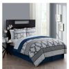 Comforter Bedding Sets * | Coupon Beckham Bed In A Bag Comforter Set Blue Vcny Home