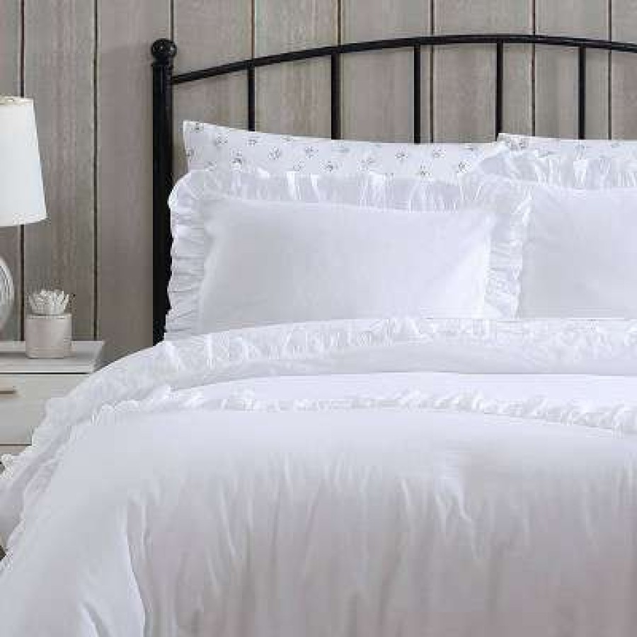 Comforter Bedding Sets * | Best Reviews Of Larissa Comforter & Sham Set Stone Cottage White