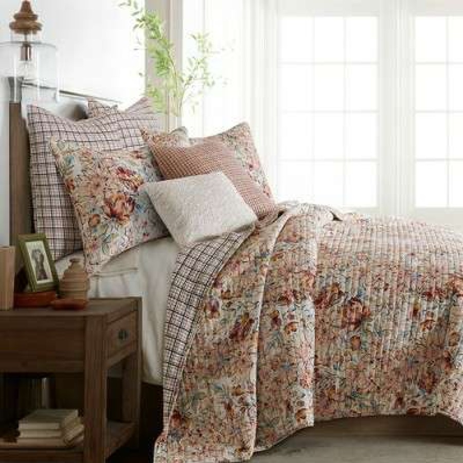 Quilt Bedding Sets * | Top 10 Leonora Pink Quilt Set Levtex Home