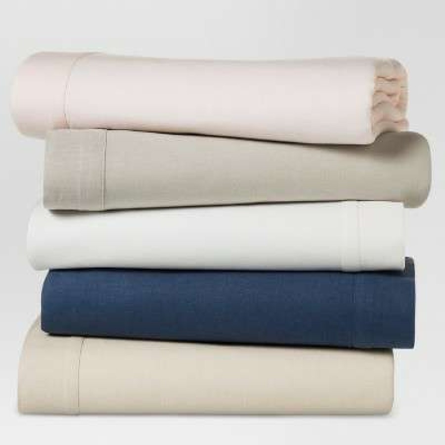 Bedding Collections * | Brand New Linen Blend Sheet Sets & Pillowcases Collection Threshold