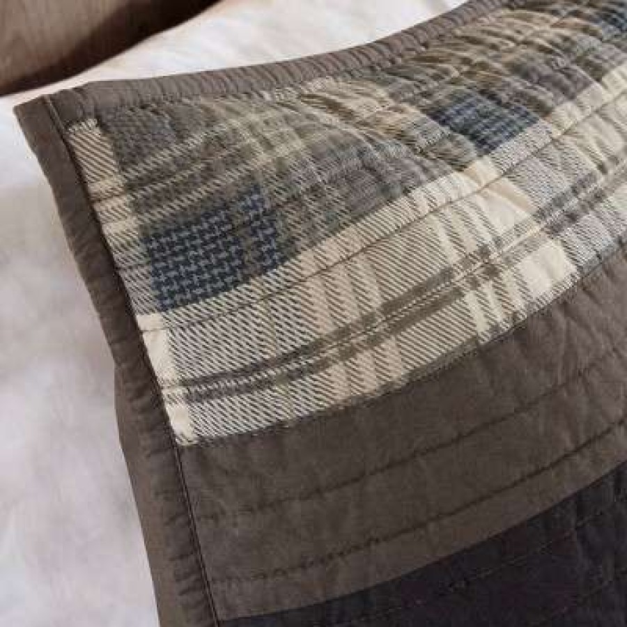 Quilt Bedding Sets * | Best Sale Woolrich Winter Plains Quilt Mini Set Taupe