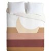 Duvet Cover Bedding Sets * | New Aleeya Jones Boho Moon Duvet Set Deny Designs Pink/Brown