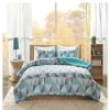 Comforter Bedding Sets * | New Intelligent Design Haley Reversible Comforter Mini Set Aqua