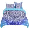 Duvet Cover Bedding Sets * | Buy 5 Pcs Polyester Bohemian Bedding Sets King Light Blue Piccocasa