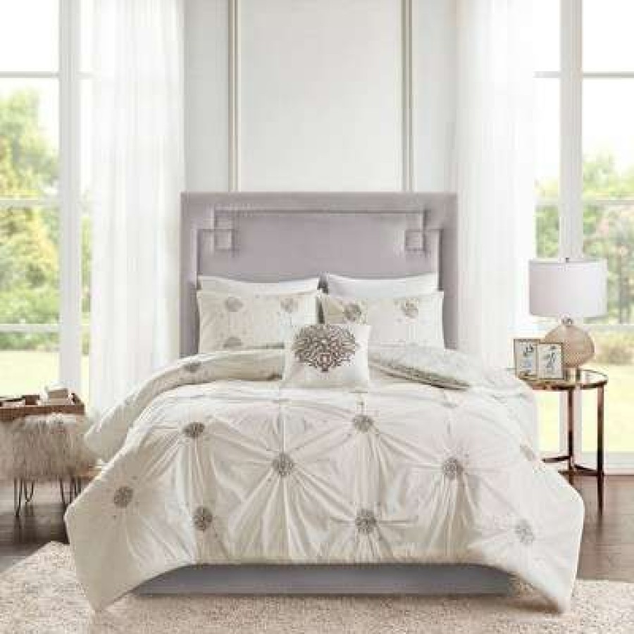 Duvet Cover Bedding Sets * | Best Deal Madison Park Alicia Cotton Duvet Cover Set