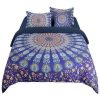 Duvet Cover Bedding Sets * | Best Pirce 5 Pcs Polyester Bohemian Bedding Sets Queen Navy Blue Piccocasa