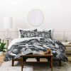 Duvet Cover Bedding Sets * | Cheap Marta Barragan Camarasa Jungle Duvet Set Deny Designs Black/White