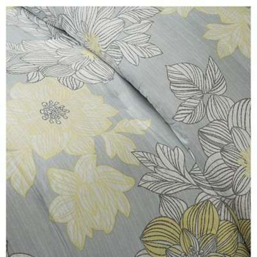 Comforter Bedding Sets * | Top 10 Cornell Floral Comforter And Sheet Set Gray Madison Park