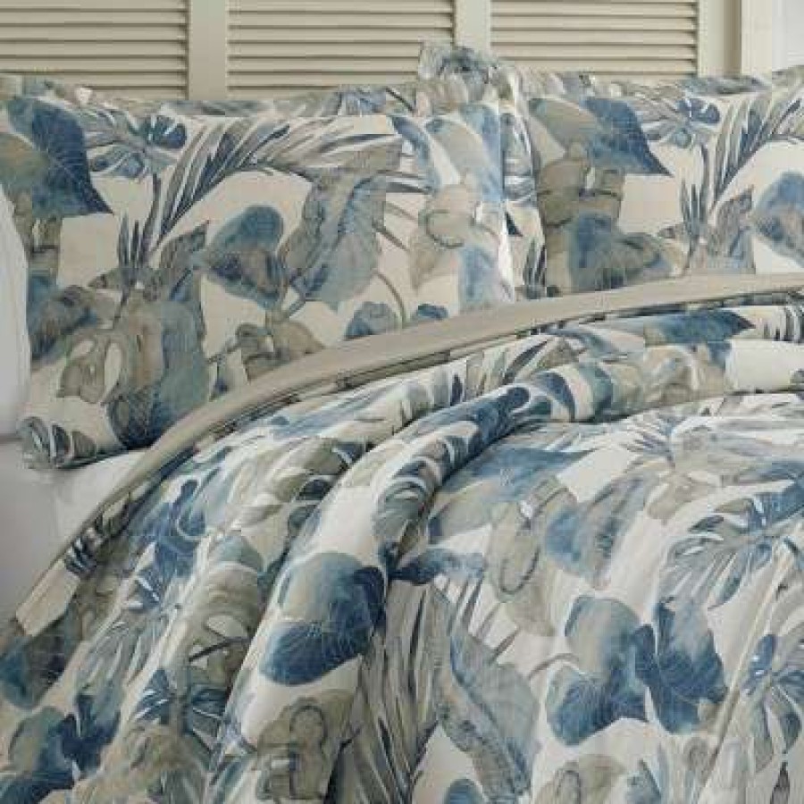 Duvet Cover Bedding Sets * | Top 10 Raw Coast Duvet Cover Set Tommy Bahama Blue