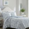 Quilt Bedding Sets * | Deals Blue Amberley Quilt Set Laura Ashley