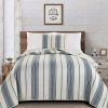 Quilt Bedding Sets * | Outlet Great Bay Home Wesley Reversible Striped Quilt Set