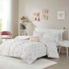 Duvet Cover Bedding Sets * | Discount Intelligent Design Twin/Twin Xl Kiara Clipped Jacquard Duvet Cover Set Blush