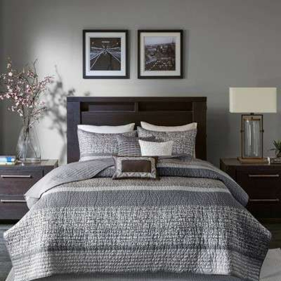 Quilt Bedding Sets * | Promo Madison Park Harmony Jacquard Quilt Set