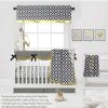 Comforter Bedding Sets * | Outlet Bacati Love Aztec Print Black Gold 10 Pc Crib Bedding Set With Long Rail Guard Cover