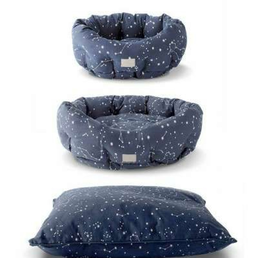 Bedding Collections * | Flash Sale Petshop By Fringe Studio Celestial Pillow Dog Bed With Polyfill Round Cuddler