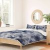 Duvet Cover Bedding Sets * | Cheap Amy Sia Tie Dye 100% Cotton Duvet Set Deny Designs Navy