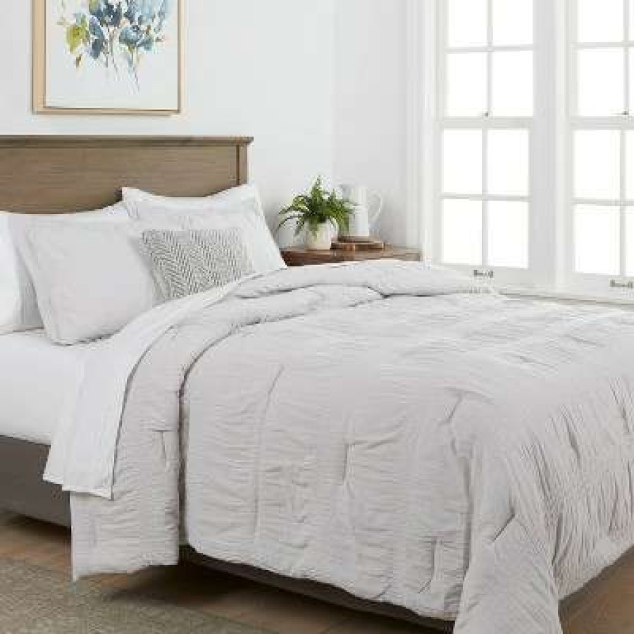 Comforter Bedding Sets * | Best Deal Seersucker Comforter & Sham Set Threshold