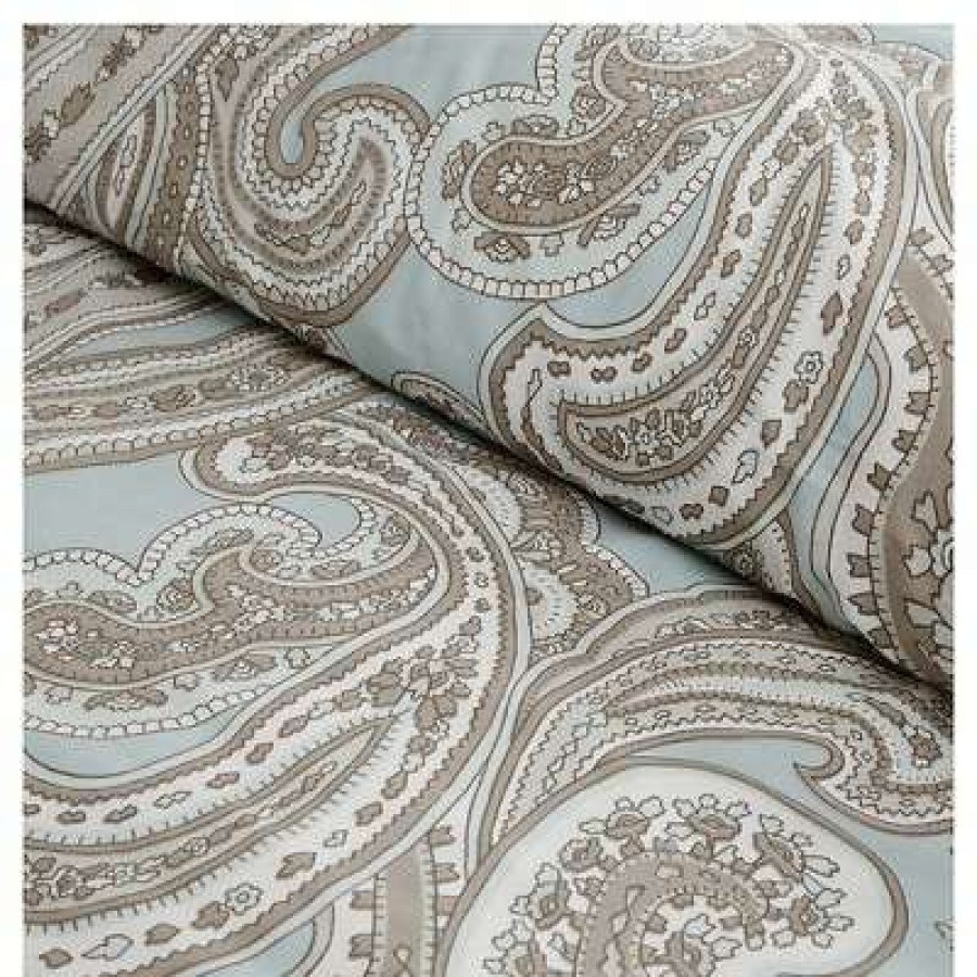 Duvet Cover Bedding Sets * | Top 10 Madison Park Dierdre Paisley Cotton Duvet Cover Set 5-Piece Blue