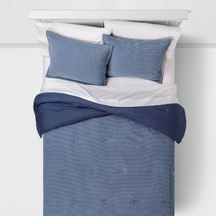 Comforter Bedding Sets * | Top 10 Washed Waffle Weave Comforter & Pillow Sham Set Threshold