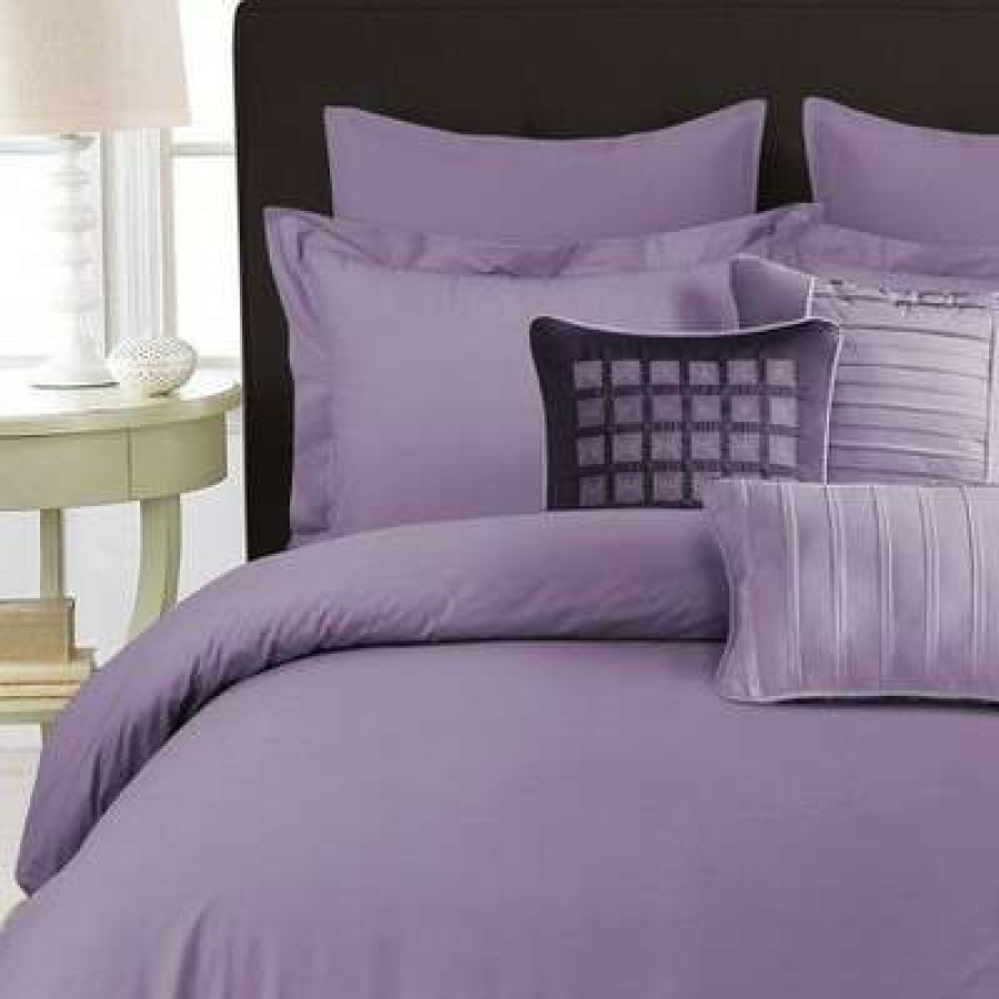 Duvet Cover Bedding Sets * | Top 10 3Pc 350 Thread Count Cotton Percale Oversized Duvet Covet Set Tribeca Living