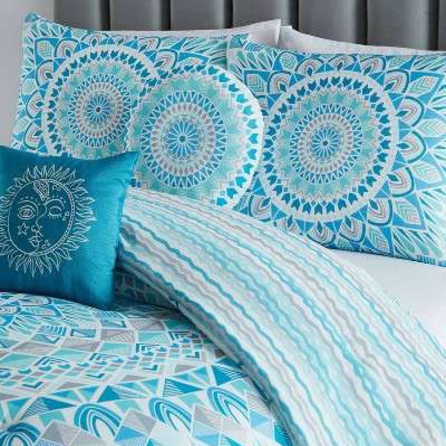 Comforter Bedding Sets * | Buy Luna Comforter Set Mudd Teal