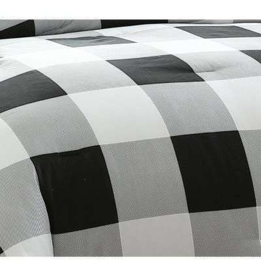 Comforter Bedding Sets * | Promo Buffalo Plaid Comforter Set Geneva Home Fashion