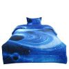 Comforter Bedding Sets * | Promo 2 Pcs Polyester Twin Galaxies All-Season Reversible Bedding Sets Galaxies White Blue Piccocasa