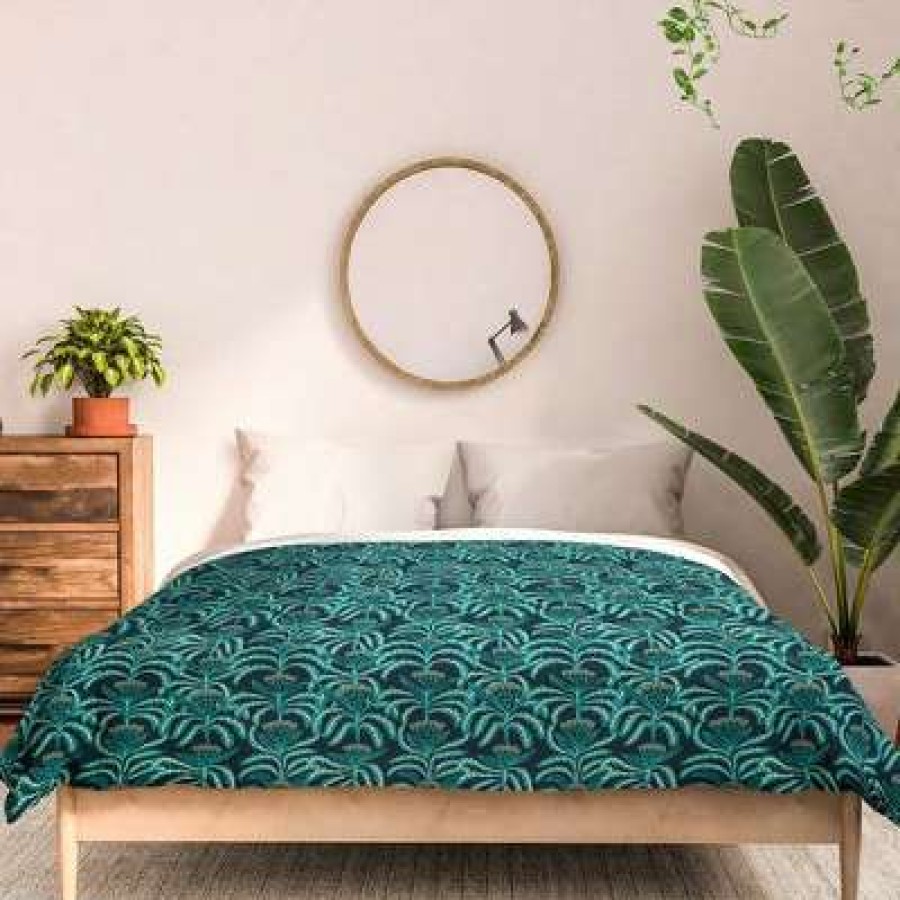 Comforter Bedding Sets * | Brand New Holli Zollinger Maisey Teal Comforter Set Deny Designs Blue/Green