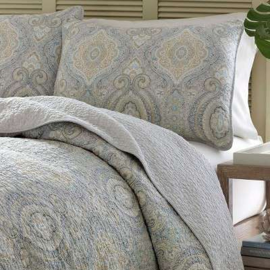 Quilt Bedding Sets * | Best Deal Turtle Cove Quilt & Sham Set Tommy Bahama