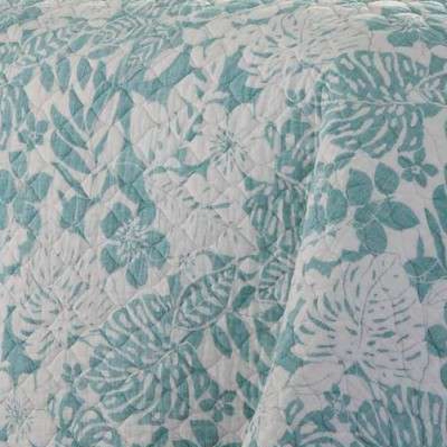 Quilt Bedding Sets * | Brand New Laguna Beach Quilt & Sham Set Tommy Bahama Turquoise