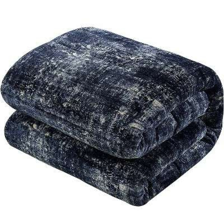 Comforter Bedding Sets * | Flash Sale Delancy Comforter Set Casa Couture Navy