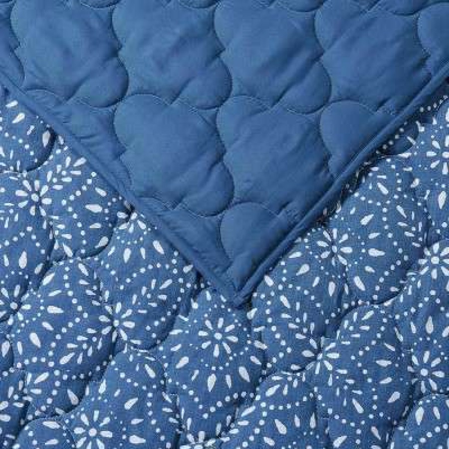 Quilt Bedding Sets * | Top 10 Brooklyn Loom Katrine Quilt Set Blue