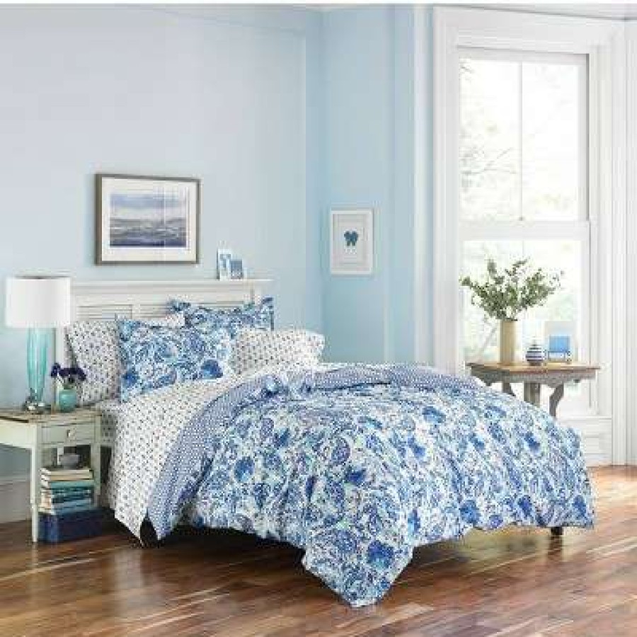 Comforter Bedding Sets * | Brand New Blue Brooke Comforter Set Poppy & Fritz