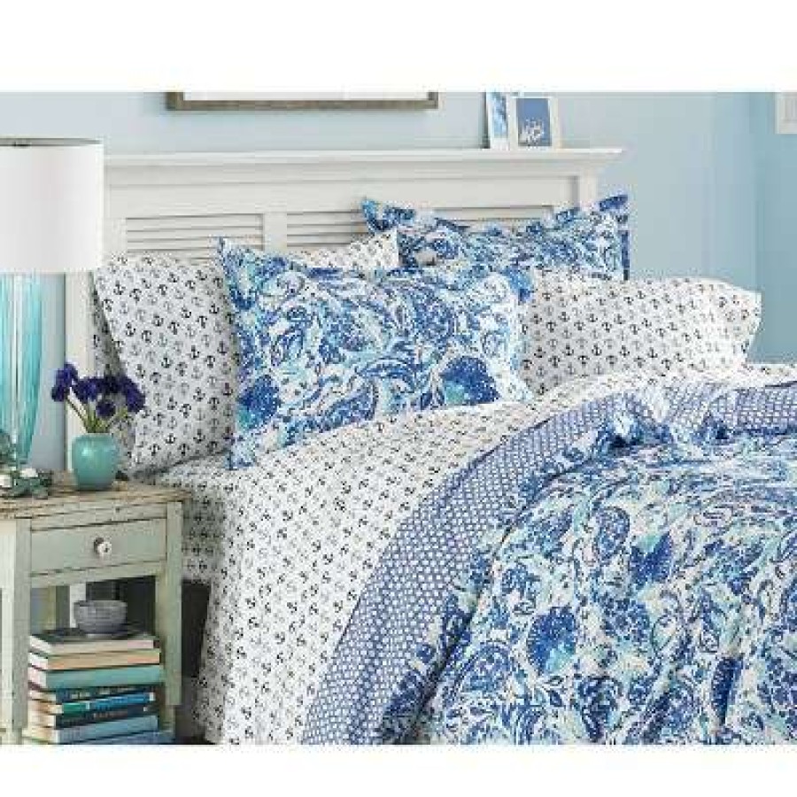 Comforter Bedding Sets * | Brand New Blue Brooke Comforter Set Poppy & Fritz