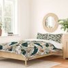 Duvet Cover Bedding Sets * | Discount Floral Holli Zollinger Orchid Garden Amora Duvet Cover Set Green Deny Designs