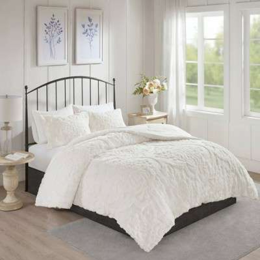 Bedding Collections * | Discount Madison Park Eugenia Cotton Chenille Damask Bedding Collection