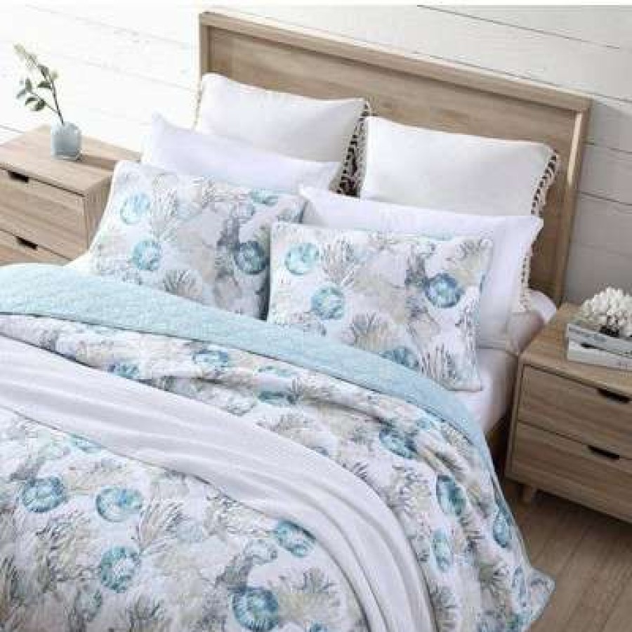 Quilt Bedding Sets * | Best Reviews Of Freeport Quilt Set Tommy Bahama Blue