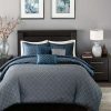 Duvet Cover Bedding Sets * | Hot Sale Madison Park Hudson Duvet Cover Set 6Pc