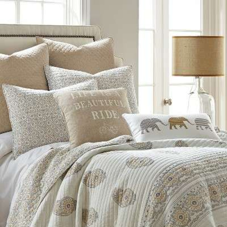 Quilt Bedding Sets * | Discount Kayma Quilt Set Taupe Mudhut