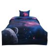 Comforter Bedding Sets * | Budget 2 Pcs Polyester Twin Galaxies All-Season Reversible Bedding Sets Galaxies Fuchsia Piccocasa