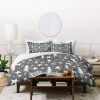 Duvet Cover Bedding Sets * | Best Sale Heather Dutton Wish Upon A Star Gray Duvet Cover Set Gray Deny Designs